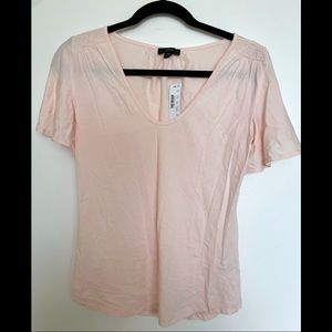 🆕 J. Crew Soft Pink Flutter Sleeve T-Shirt, XS